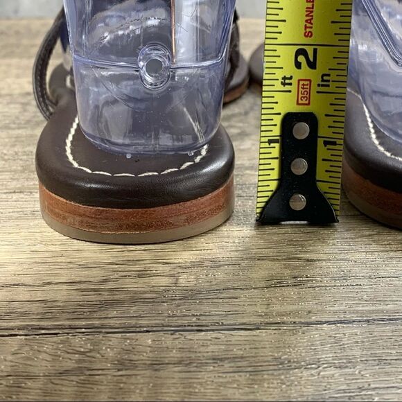 Boden~Women’s~Brown Leather Flat Thong Sandal~Size 38EUR/7.5 US - Picture 5 of 9